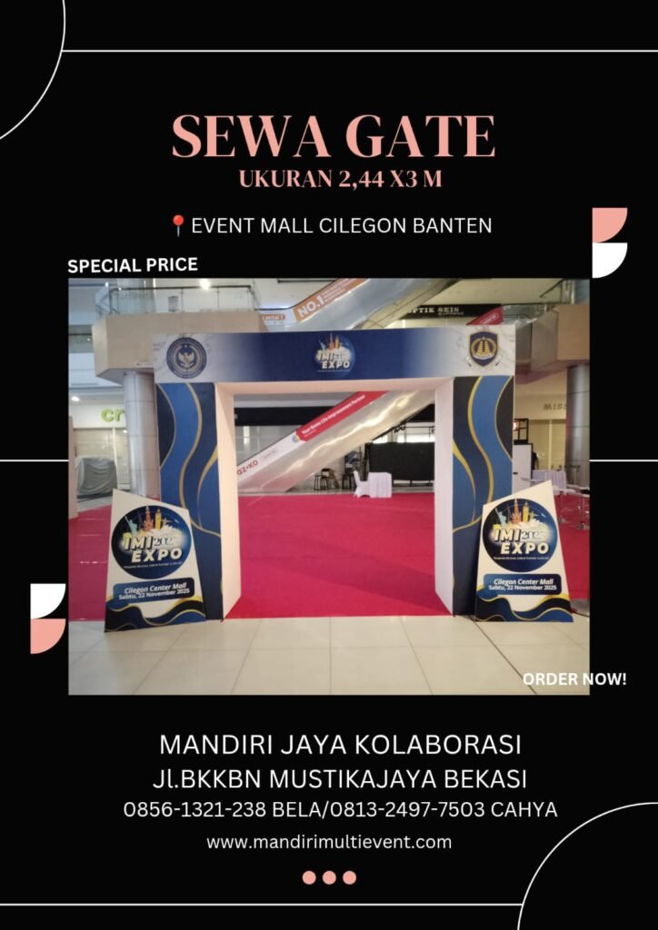 Sewa Gate Dan Backrop Event Cilegon Banten