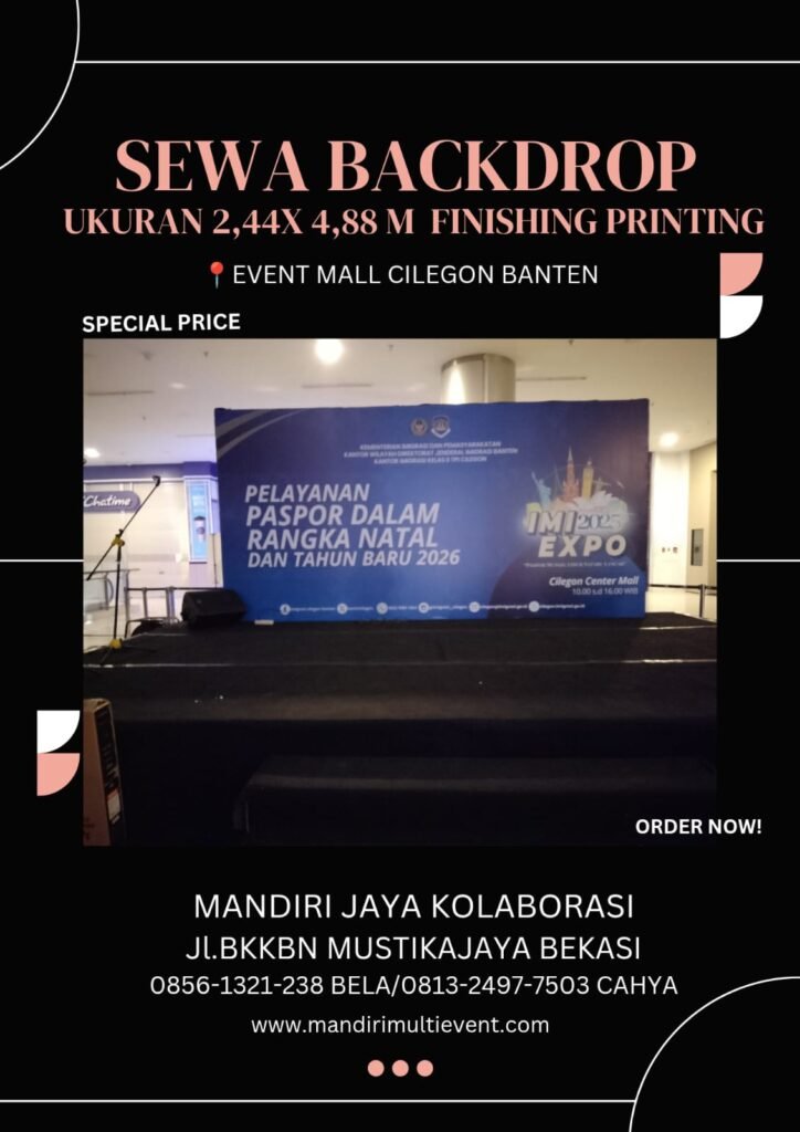 Sewa Gate Dan Backrop Event Cilegon Banten