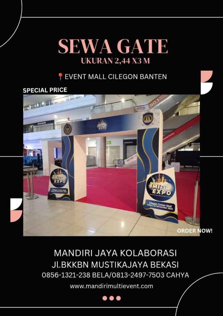 Sewa Gate Dan Backrop Event Cilegon Banten