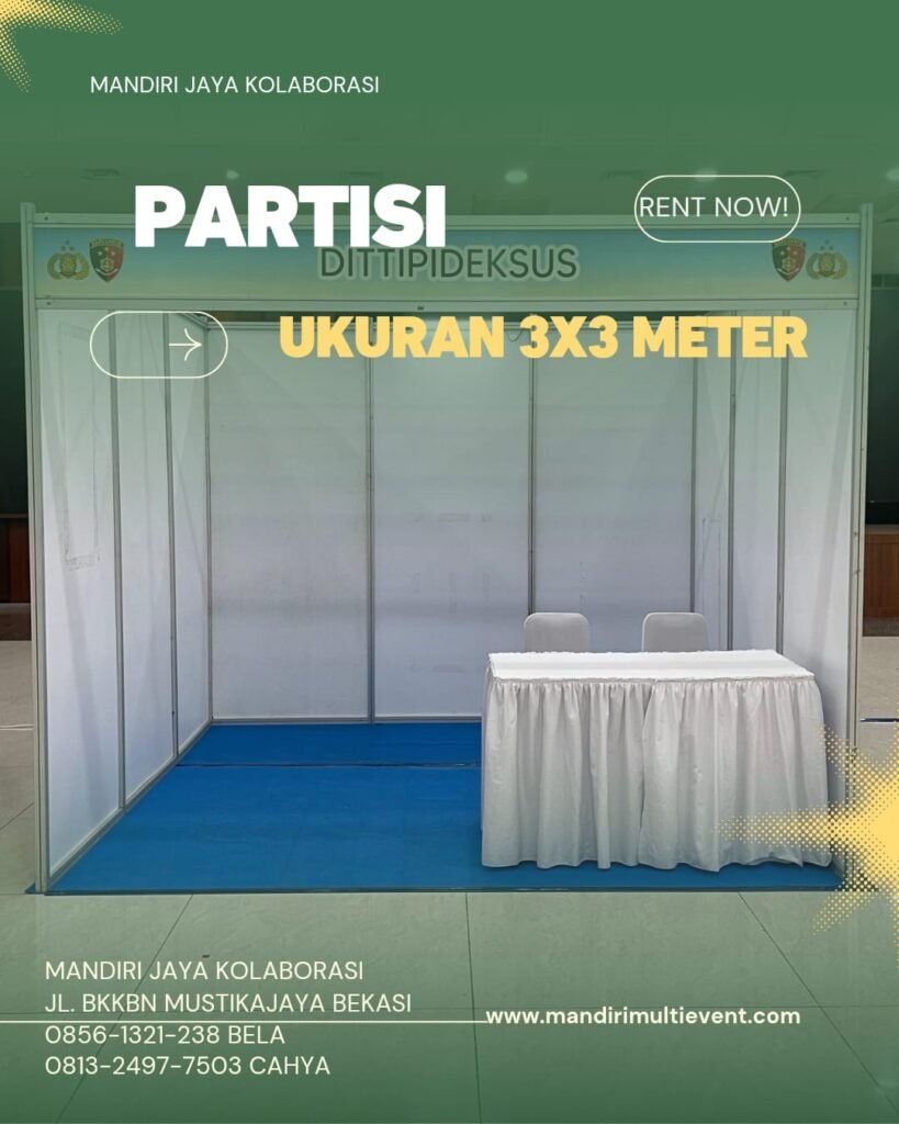 Sewa Partisi 3x3 Meter Area Jakarta Barat