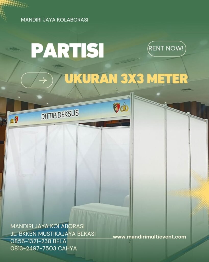 Sewa Partisi 3x3 Meter Area Jakarta Barat