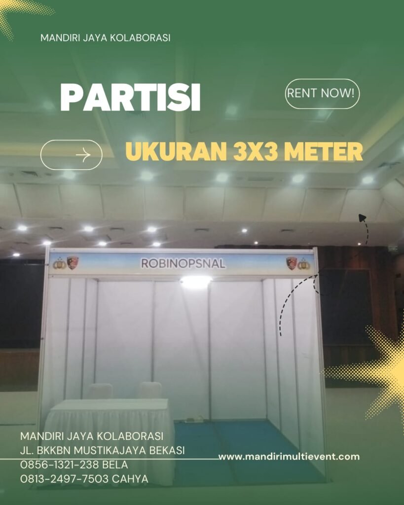 Sewa Partisi 3x3 Meter Area Jakarta Barat