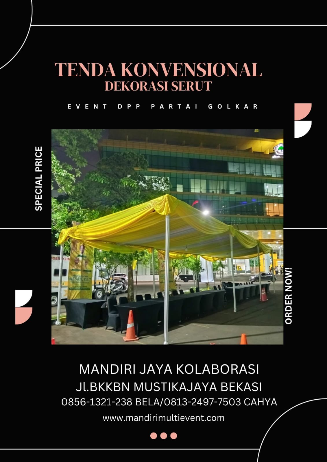 Sewa Tenda Konvensional Jakarta Pusat