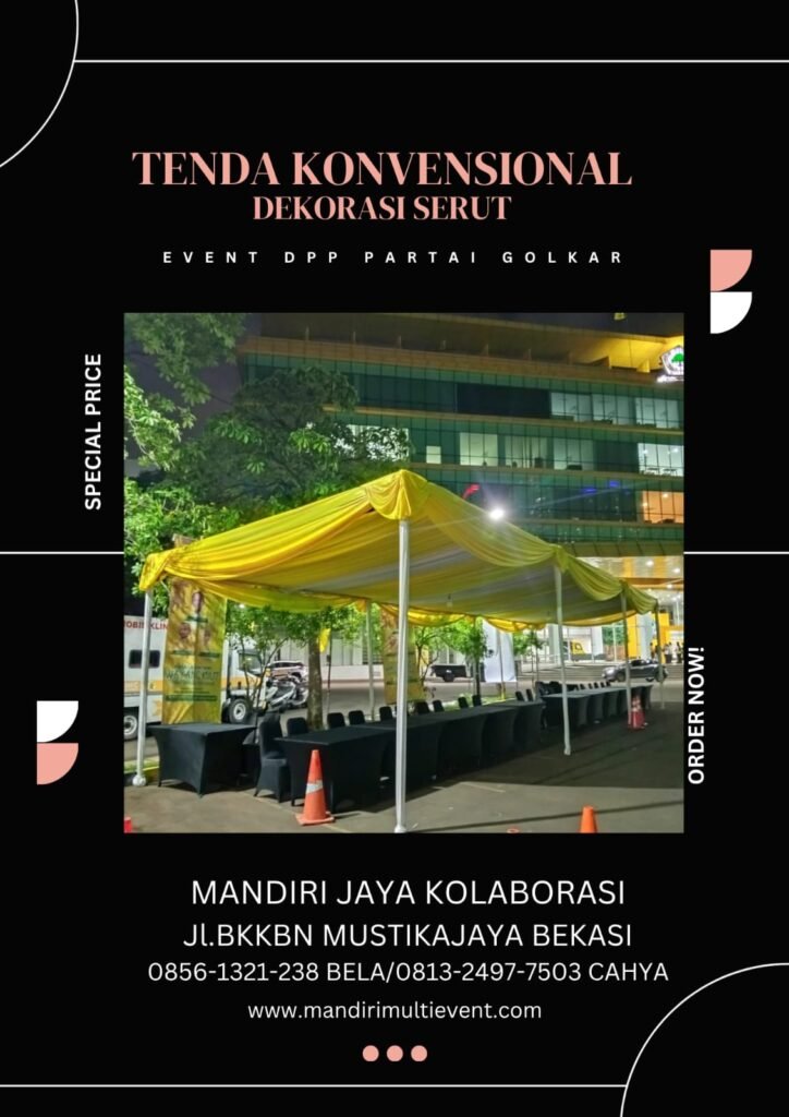 Sewa Tenda Konvensional Jakarta Pusat
