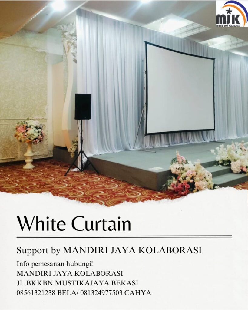 Sewa White Curtain Jakarta