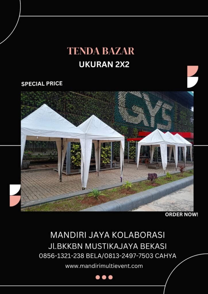 Tenda Bazar 2x2 meter