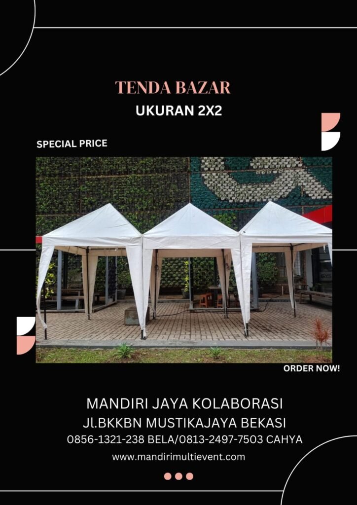 Tenda Bazar 2x2 meter