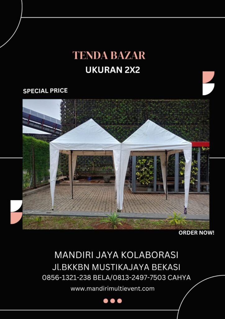 Tenda Bazar 2x2 meter