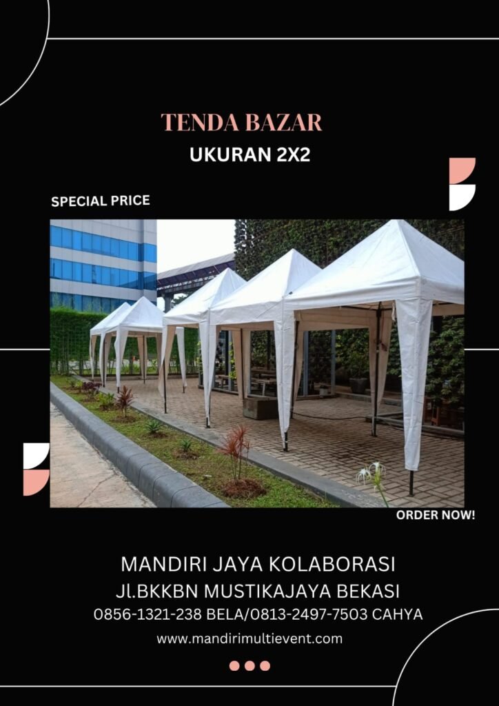 Tenda Bazar 2x2 meter