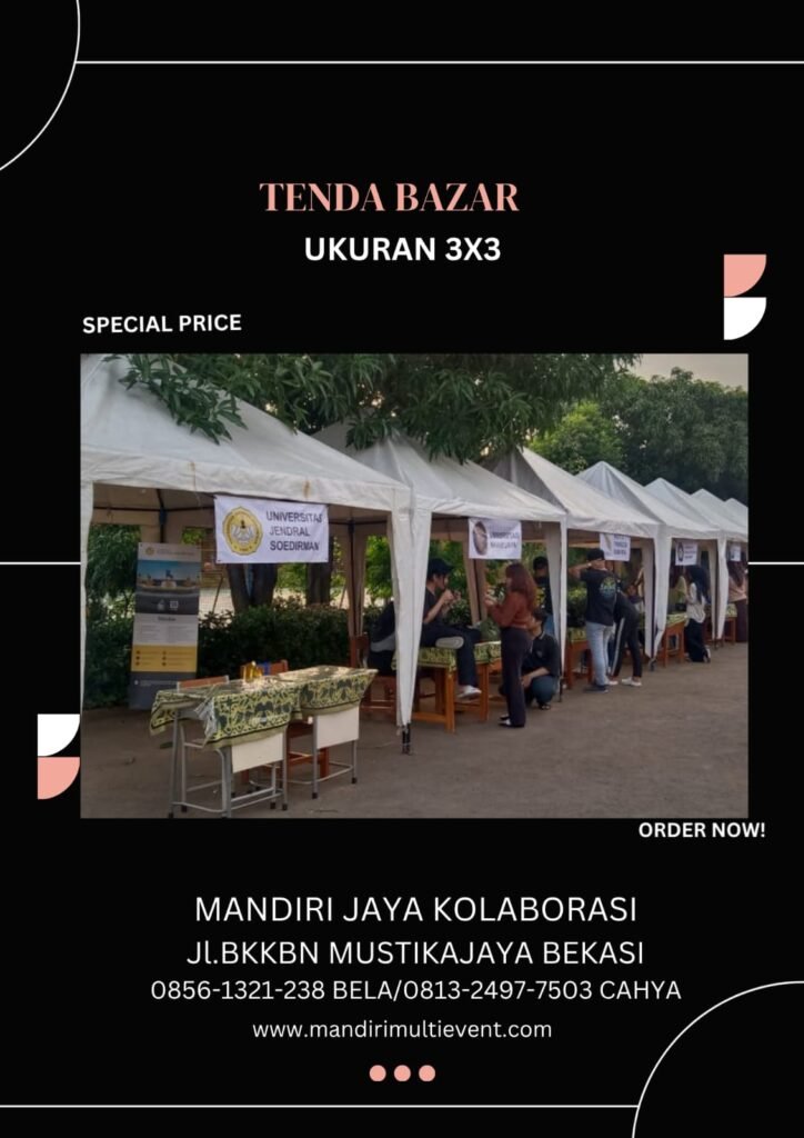 Tenda Bazar 3x3 Meter