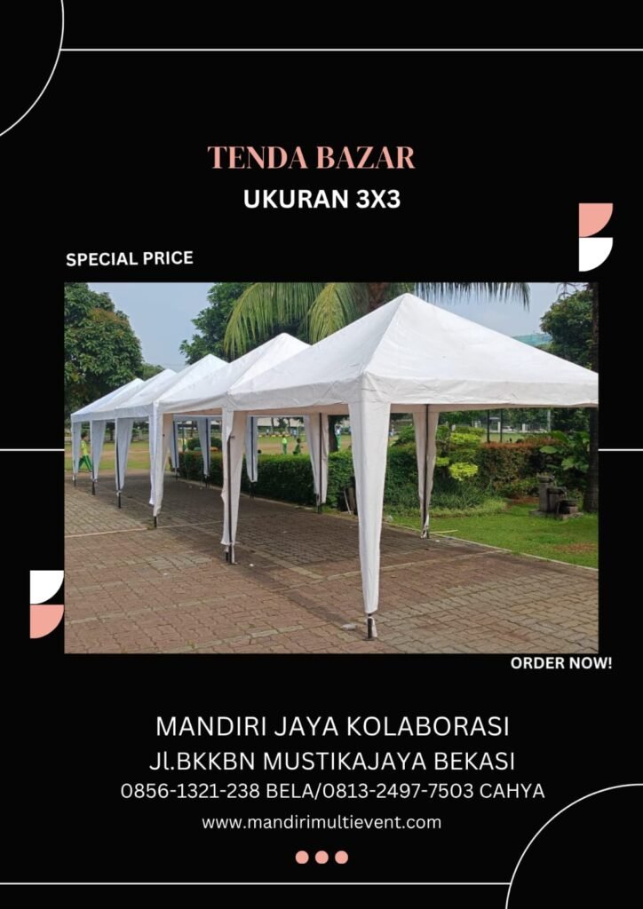 Tenda Bazar 3x3 Meter