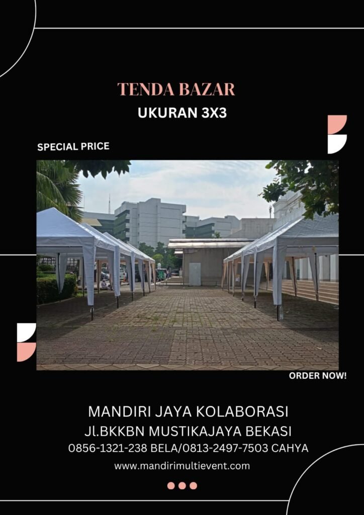 Tenda Bazar 3x3 Meter