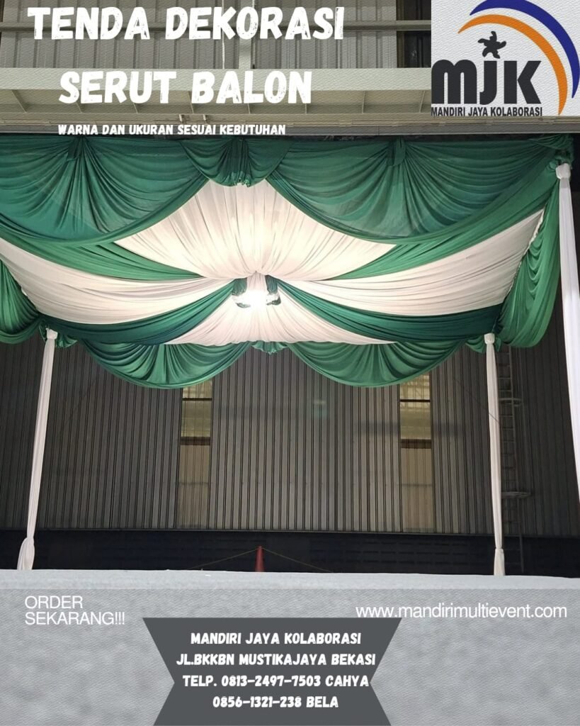 Tenda Dekorasi Serut Balon