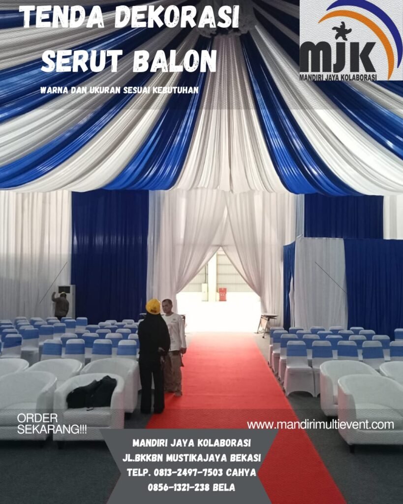 Tenda Dekorasi Serut Balon
