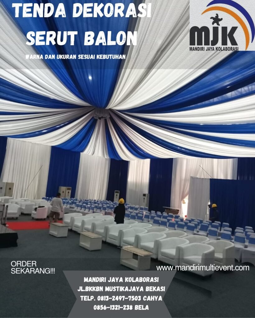 Tenda Dekorasi Serut Balon