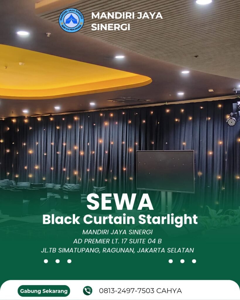 Pusat Sewa Black Curtain Starlight Jakarta