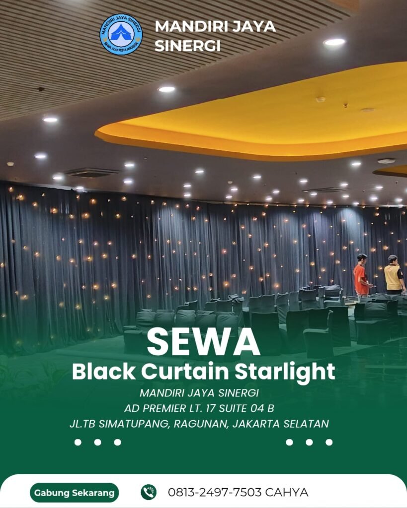 Pusat Sewa Black Curtain Starlight Jakarta