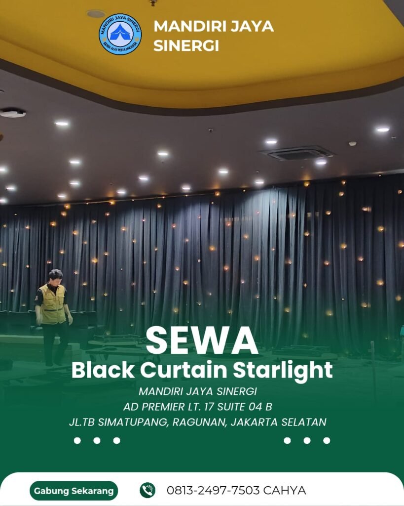 Pusat Sewa Black Curtain Starlight Jakarta