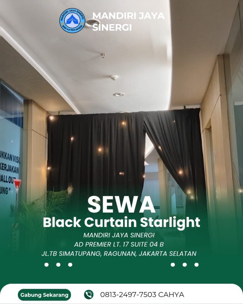 Pusat Sewa Black Curtain Starlight Jakarta