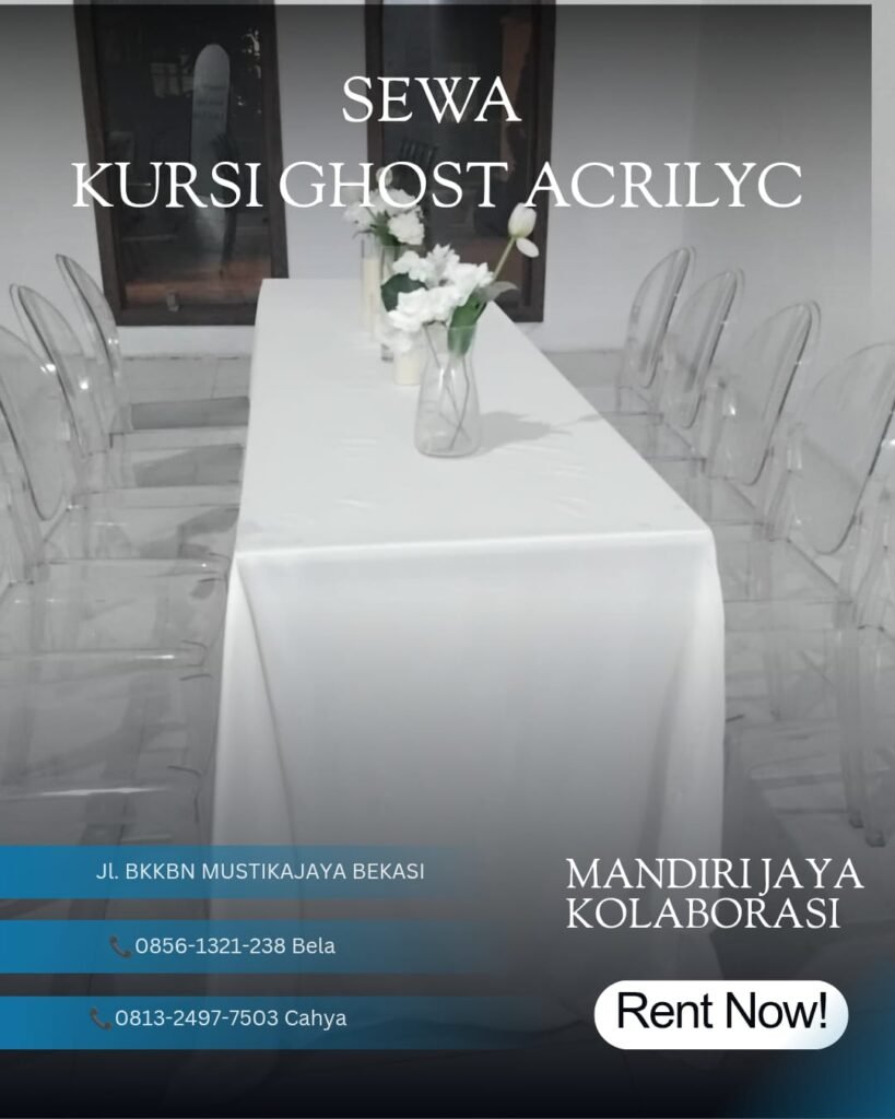 Sewa Kursi Ghost Acrilyc  Area Jakarta