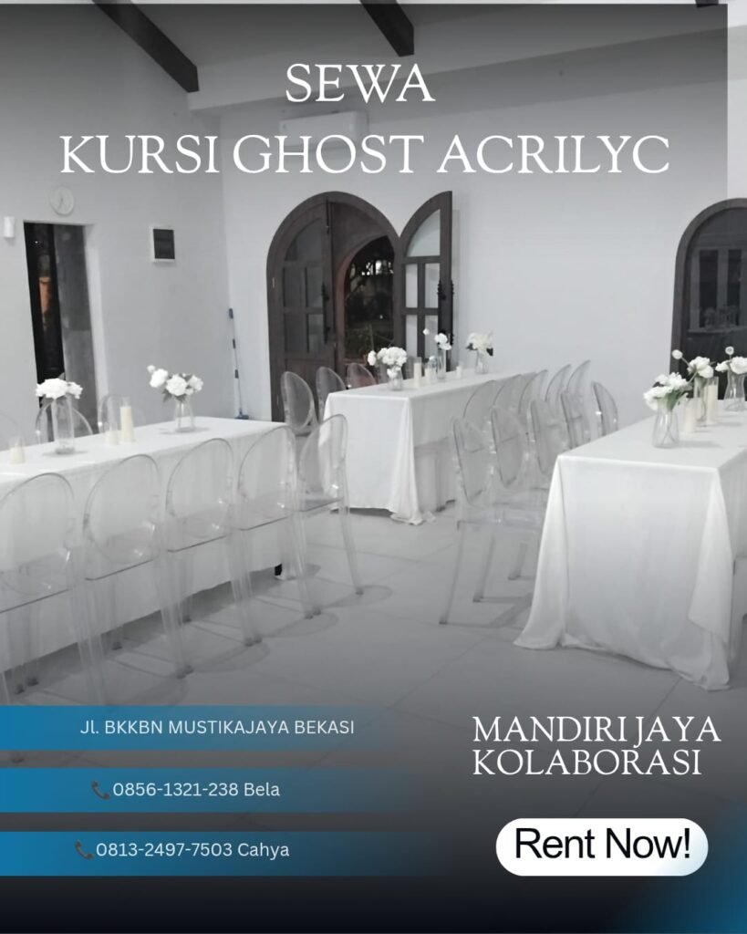 Sewa Kursi Ghost Acrilyc  Area Jakarta
