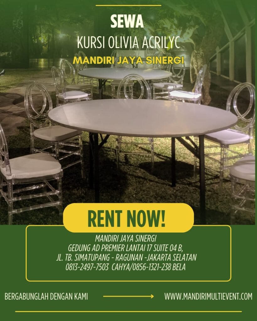 Sewa Kursi Olivia Acrilyc Jakarta Selatan