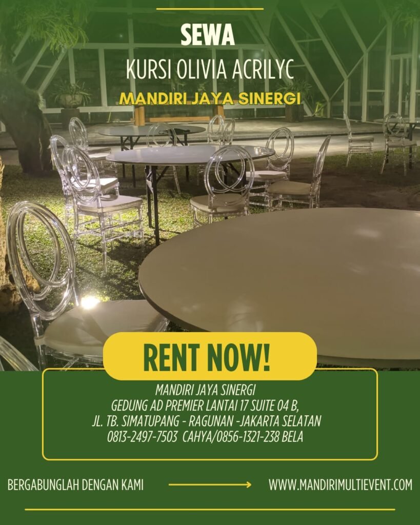 Sewa Kursi Olivia Acrilyc Jakarta Selatan