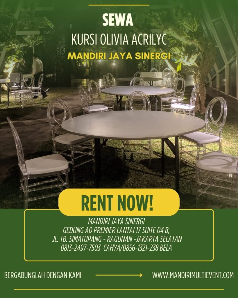 Sewa Kursi Olivia Acrilyc Jakarta Selatan