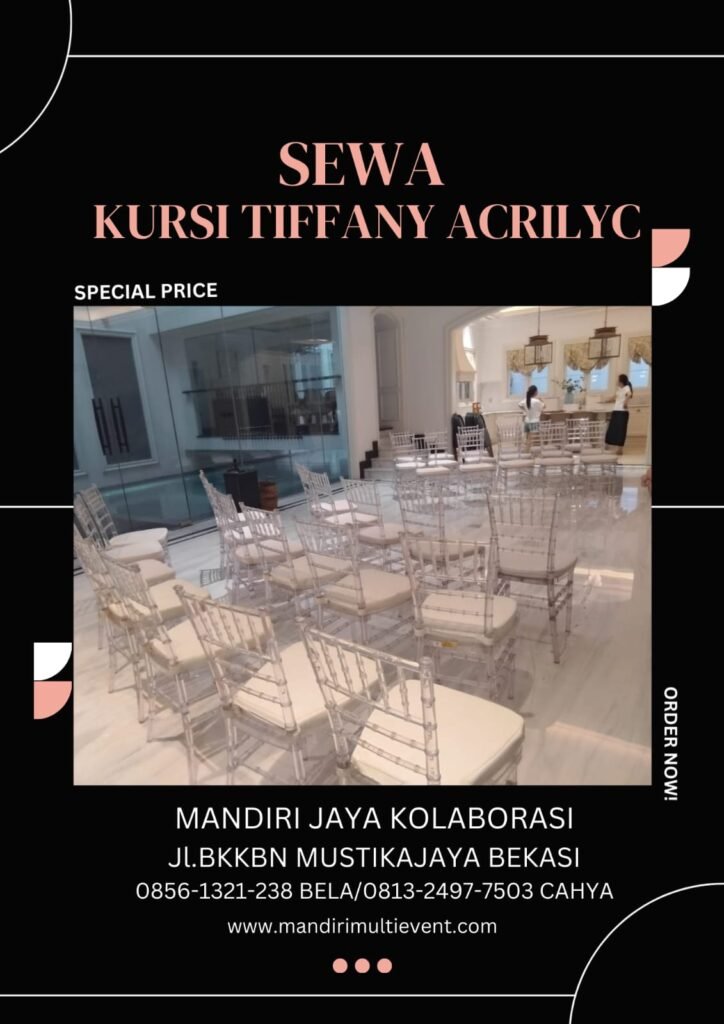 Sewa Kursi Tiffany Acrilyc Area Jabodetabek