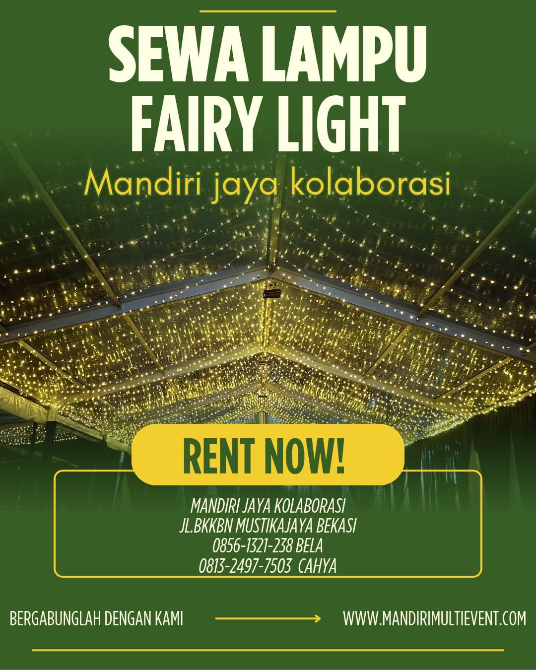 Sewa Lampu Fairy Light Area Jakarta Selatan