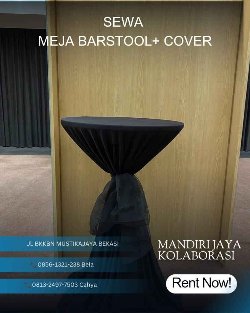 Sewa Meja Barstool Cover Jakarta