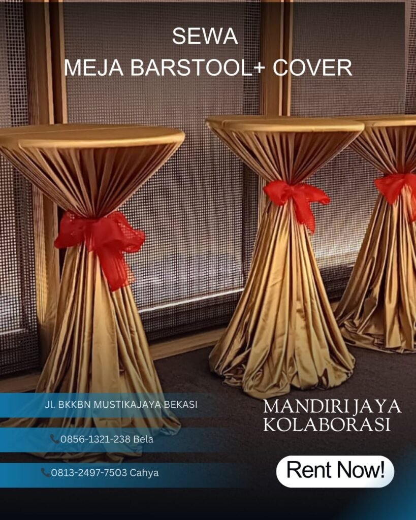 Sewa Meja Barstool Cover Jakarta