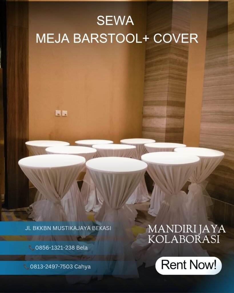 Sewa Meja Barstool Cover Jakarta