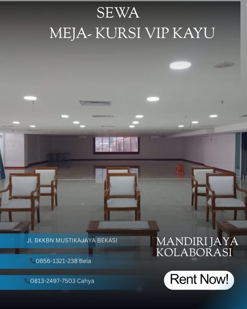 Sewa Meja-Kursi VIP Kayu