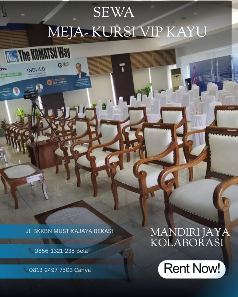 Sewa Meja-Kursi VIP Kayu