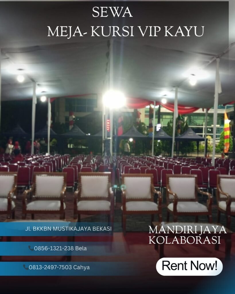 Sewa Meja-Kursi VIP Kayu