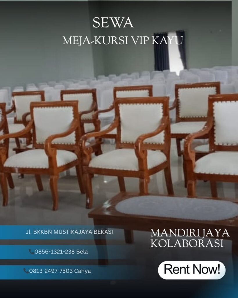 Sewa Meja-Kursi VIP Kayu