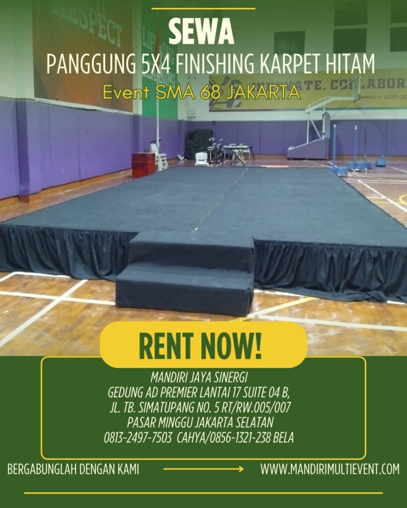 Sewa Panggung Karpet Hitam Jakarta