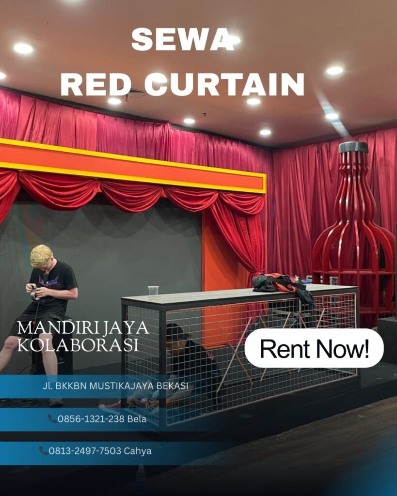 Sewa Red Curtain Mewah Jakarta Pusat