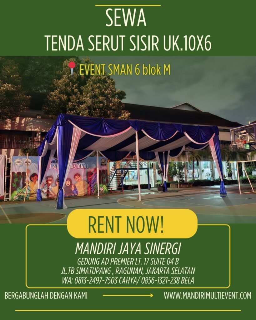Sewa Tenda Serut Sisir Jakarta Selatan