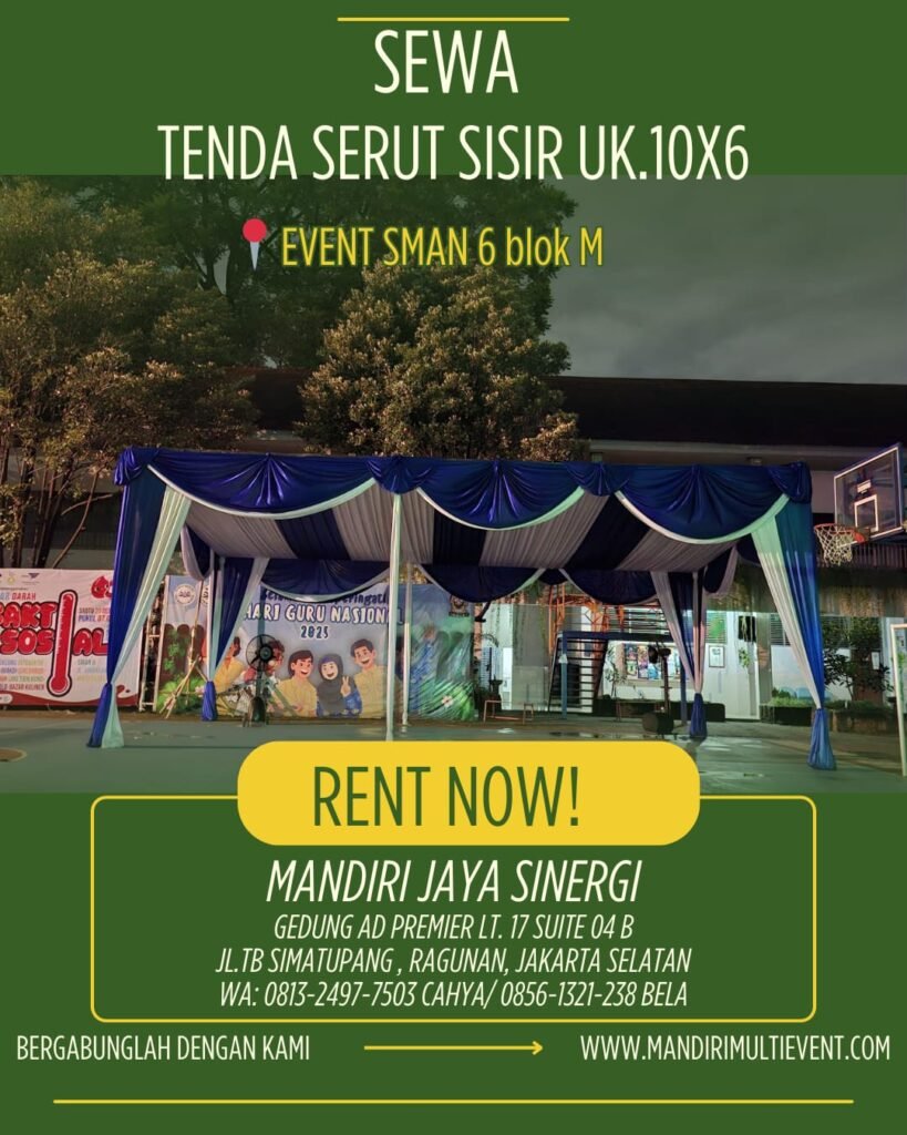 Sewa Tenda Serut Sisir Jakarta Selatan
