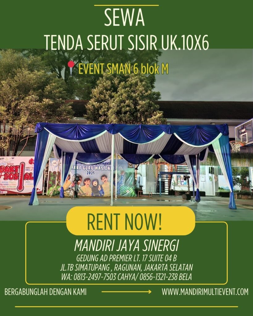 Sewa Tenda Serut Sisir Jakarta Selatan