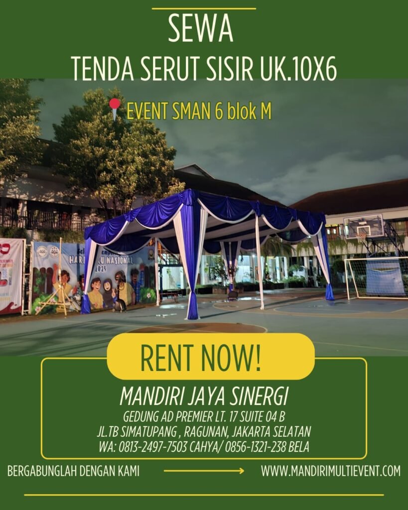Sewa Tenda Serut Sisir Jakarta Selatan