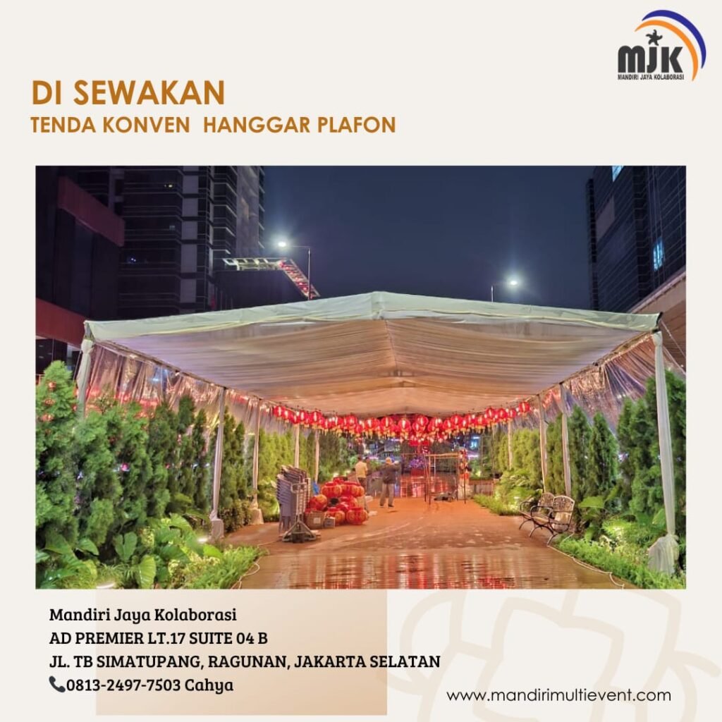 SEWA TENDA KONVEN HANGGAR PLAFON