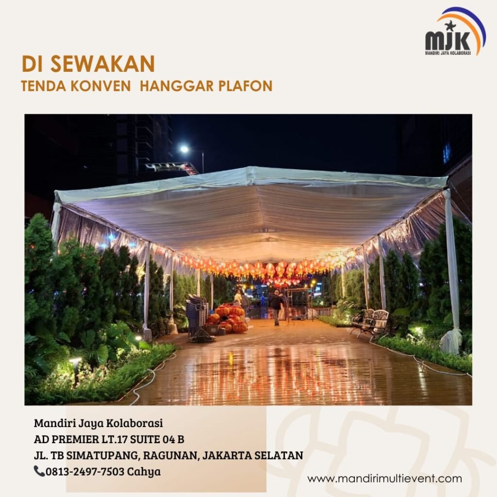 SEWA TENDA KONVEN HANGGAR PLAFON