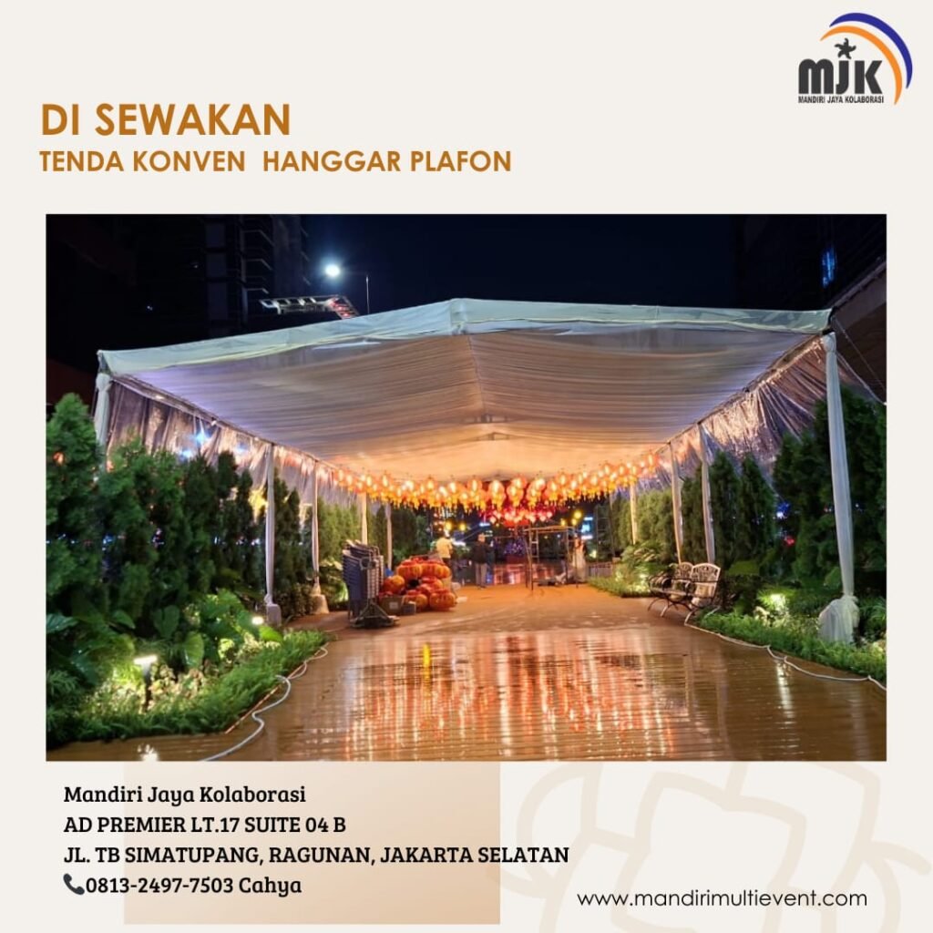 SEWA TENDA KONVEN HANGGAR PLAFON