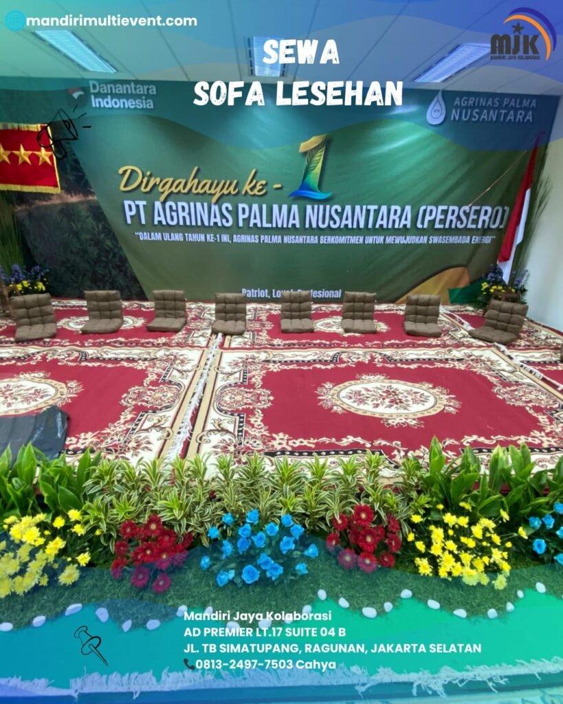 PUSAT SEWA SOFA LESEHAN JABODETABEK