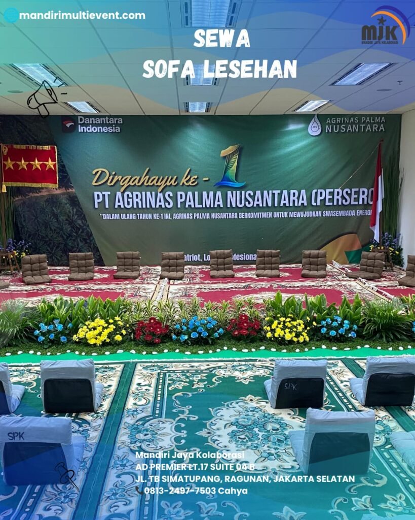 PUSAT SEWA SOFA LESEHAN JABODETABEK