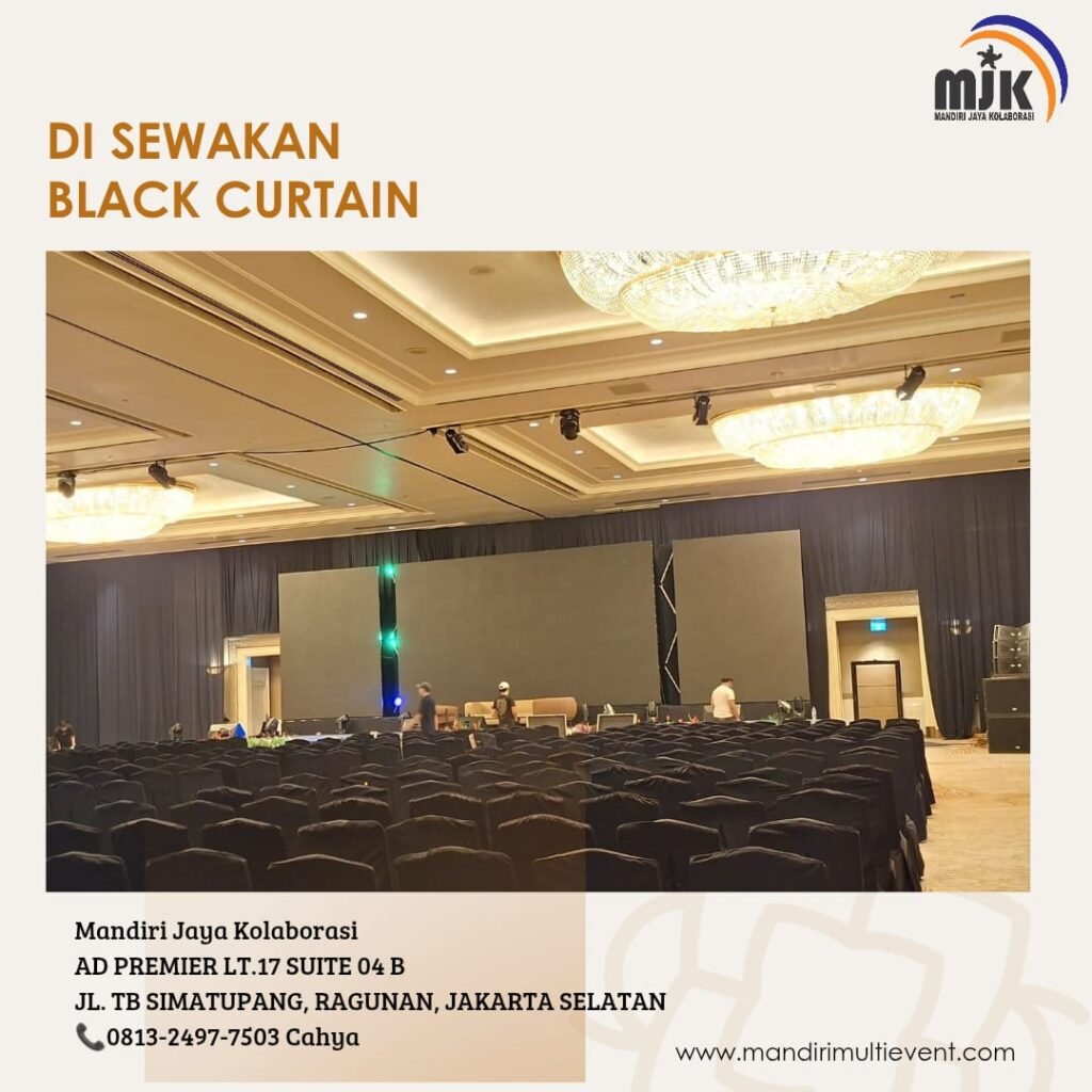 SEWA BLACK CURTAIN AREA JAKARTA