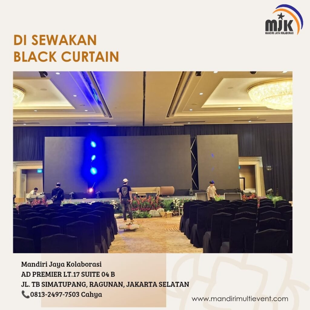 SEWA BLACK CURTAIN AREA JAKARTA
